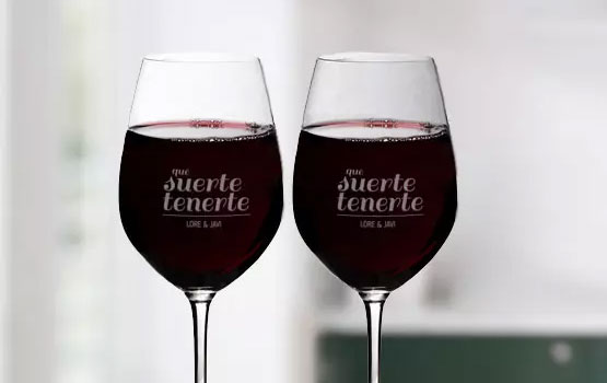 Copas de vino personalizadas