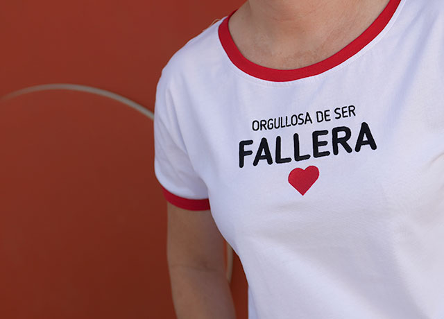 camiseta orgullosa de ser fallera