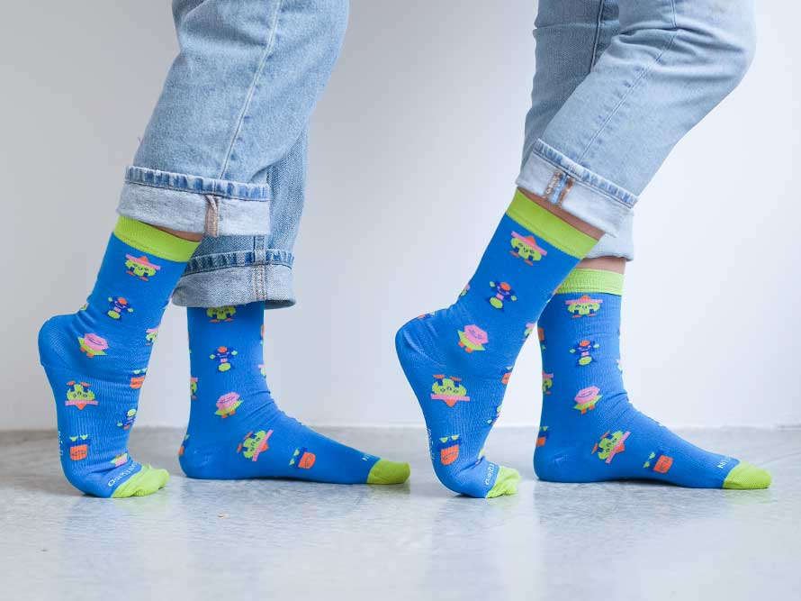 calcetines con mensaje