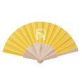 abanico para eventos amarillo