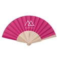 abanico madera fucsia personalizado