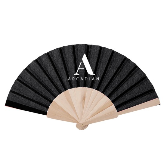 abanico promocion negro
