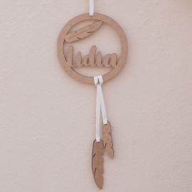 Atrapasueños personalizado plumas