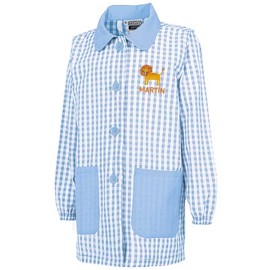 babi escolar cuadros azul personalizado