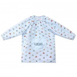 babi escolar personalizado azul