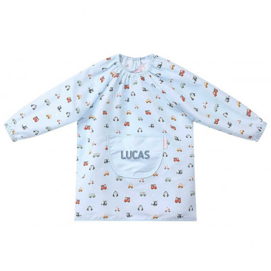 babi escolar personalizado azul