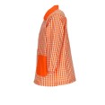 babi escolar naranja cuadros