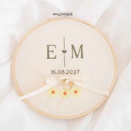 bastidor bordado margaritas