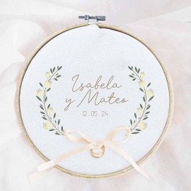 bastidor porta alianzas personalizado