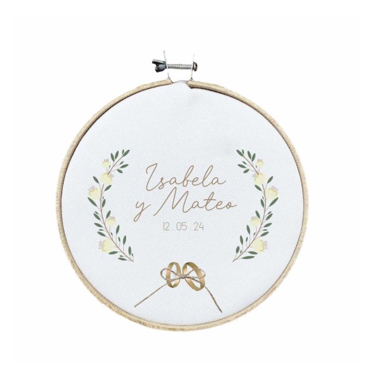 bastidor portaalianzas corona flores