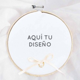 bastidor boda personalizado con tu dise&ntilde;o