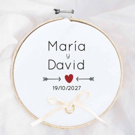 bastidor para anillos de boda