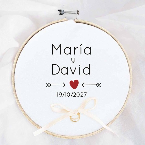 bastidor para anillos de boda