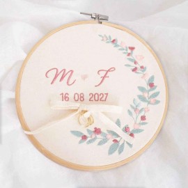 bastidor bordado romantico