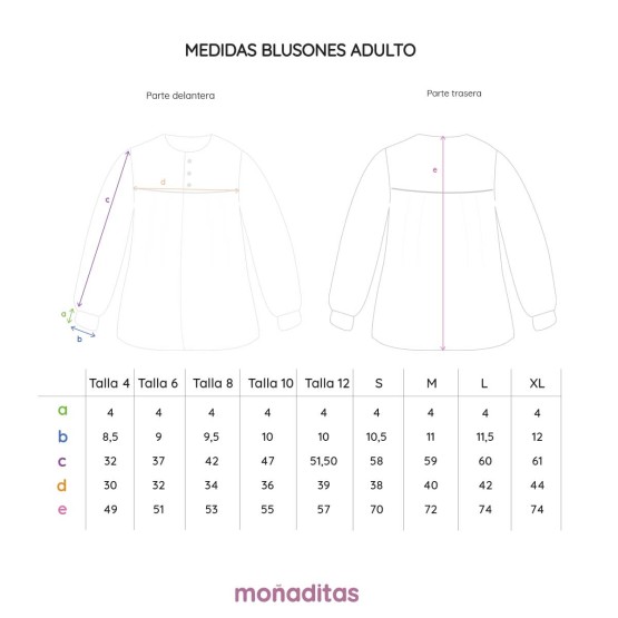 medidas bluson adulto