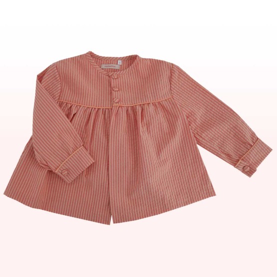 blus&oacute;n rayas naranja