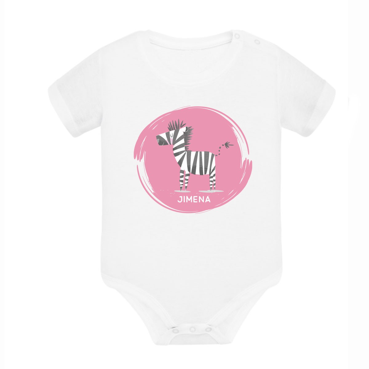 🦓 Body + babero Bebé Cebra 🦓 Personalizado