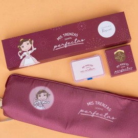 Bolsa+caja de trenzas fallera
