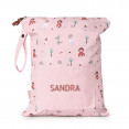 bolsa impermeable para ropa humeda rosa