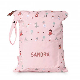 bolsa impermeable para ropa humeda rosa