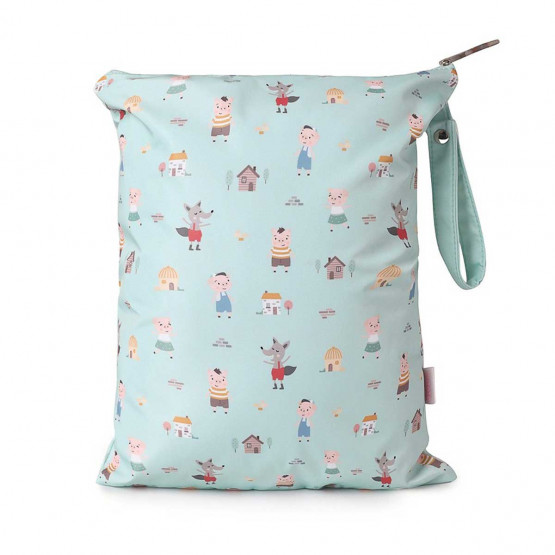 trasera lateral bolsa impermeable 3 cerditos