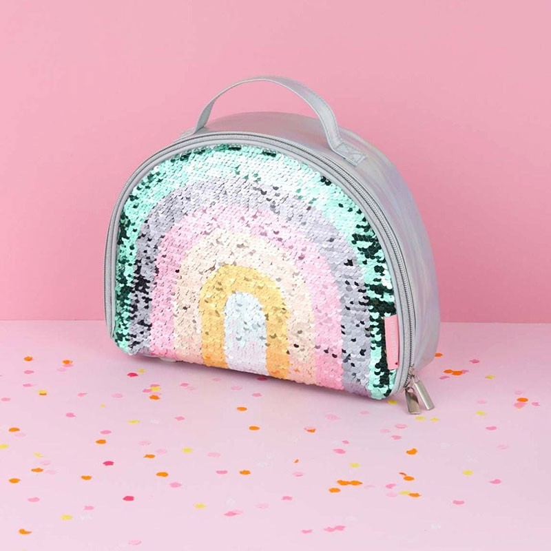 🌈 Bolsa térmica con LENTEJUELAS y arcoíris 🌈
