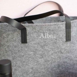 Bolso bordado fieltro