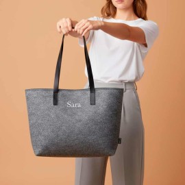 bolso fieltro con nombre