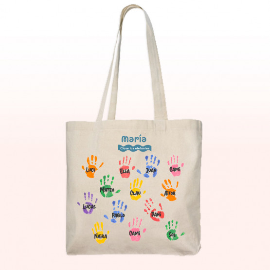 bolso manos niños
