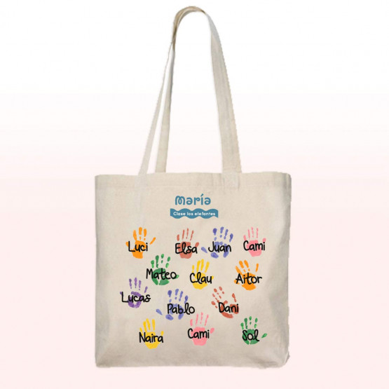 bolso manos niños