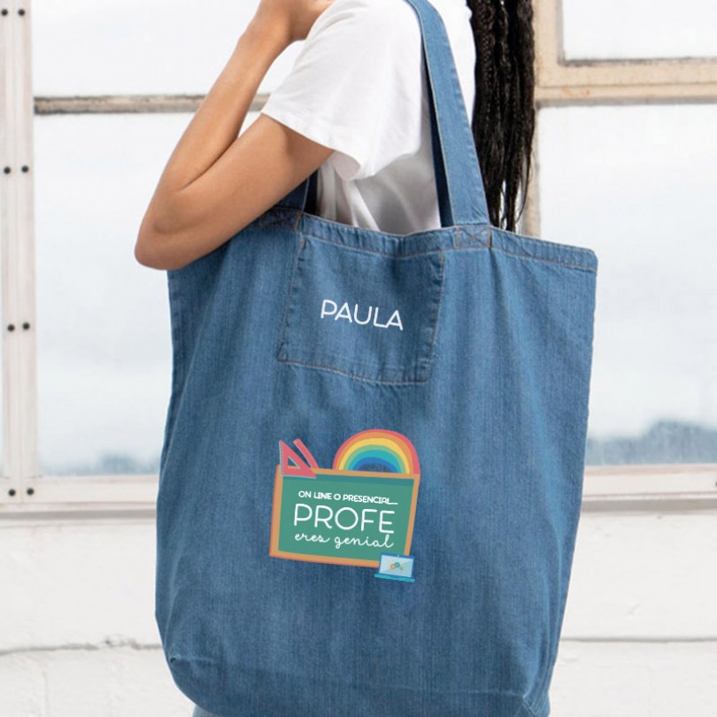 🏖️ Toalla y bolso playa profesor 🏖️ PERSONALIZADO