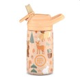 botella bebe bosque
