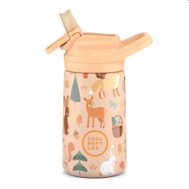 botella bebe bosque