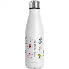 Botella dibujos niños personalizada