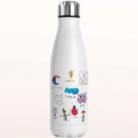 Botella con dibujos infantiles