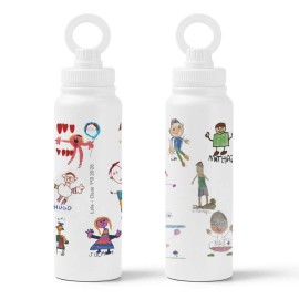Botella con dibujos infantiles