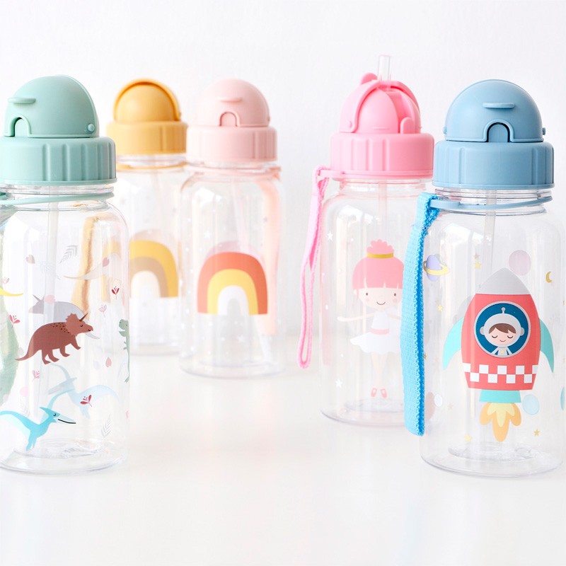 Botellas de agua de dinosaurio Botella de agua deportiva de aluminio para  niños Botella de agua reutilizable Regalos de dinosaurio para niños  pequeños Botella de agua para niños -  México