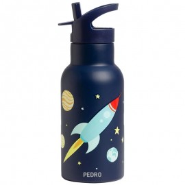 botella con dibujos del espacio personalizable
