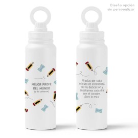 Botella mejor profe del mundo