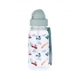 botella agua con coches