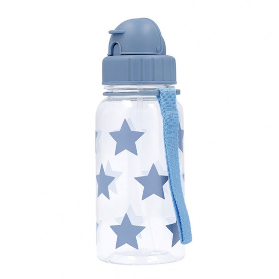 Botella estrellas azul