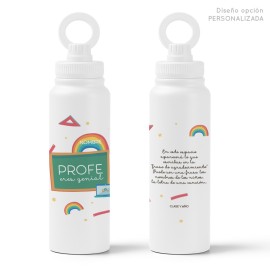 Botella t&eacute;rmica profesores personalizada