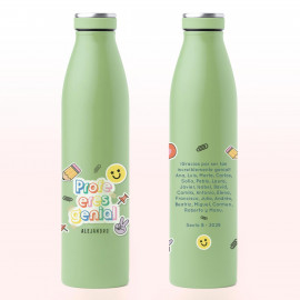 botella profe genial personalizada XL