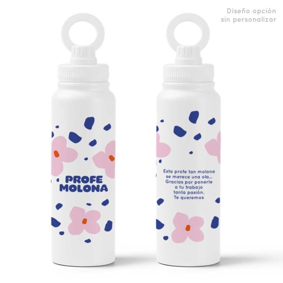 Botella para profes molona
