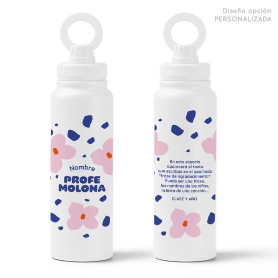Botella para profe molona personalizada