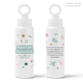 botella regalo profe en pr&aacute;cticas