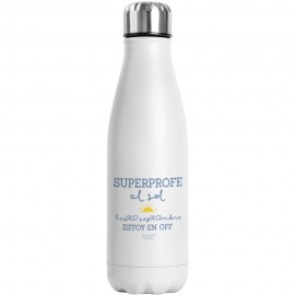 botella superprofe al sol