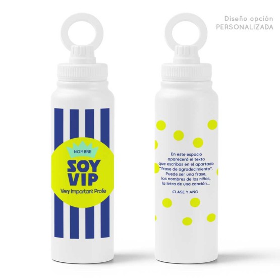 Botella VIP personalizada regalo para profes