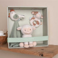 caja con animalitos de la granja para bebe
