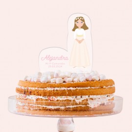 Cake topper Comunión dibujo